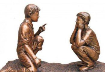 江西专业定制小品铜雕-尊贵的雕塑男孩