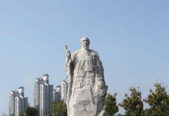 江西具有历史意义的画家齐白石汉白玉雕像