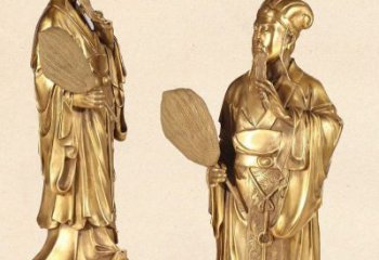 江西中领雕塑专业铸造诸葛亮铜雕