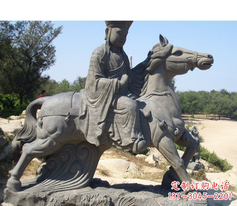 江西中领雕塑:古代人物唐僧骑马雕塑