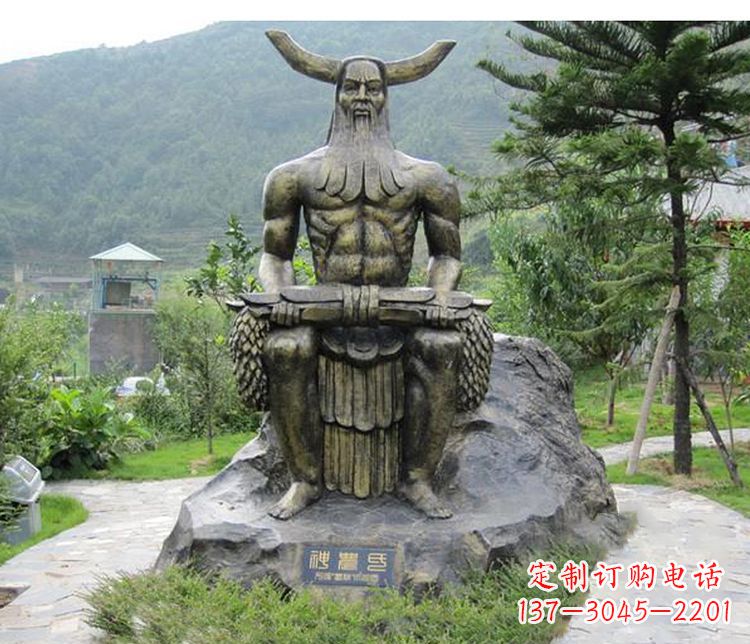 江西传承古代文明,为家居装饰点缀伏羲铜雕