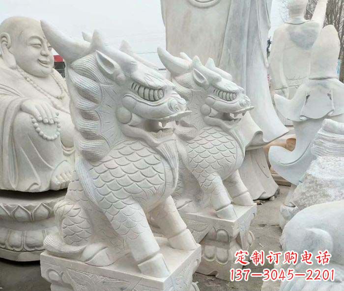江西中领雕塑麒麟石雕:传承古典韵味