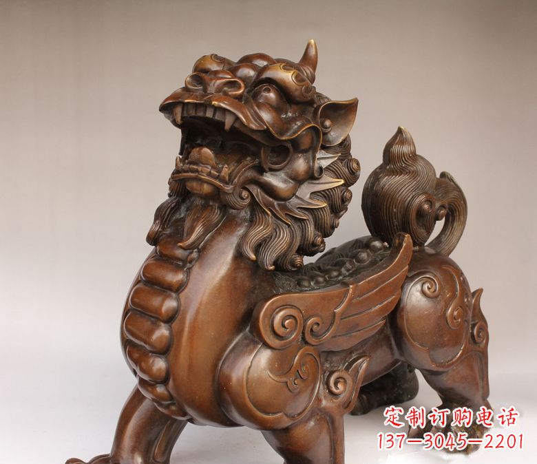 江西古代神兽貔貅铜雕