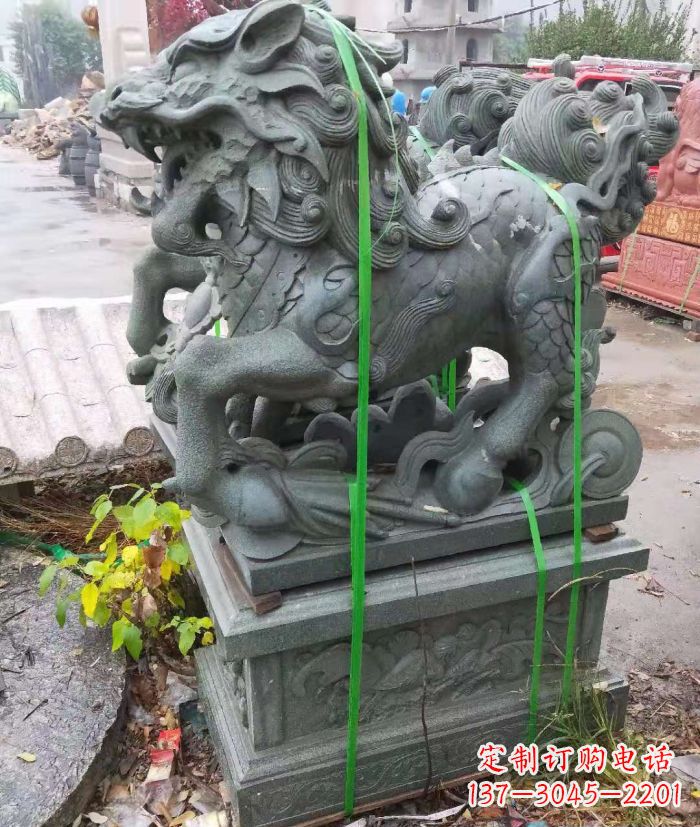 江西麒麟之美——灵动古典古朴的古代神兽石雕