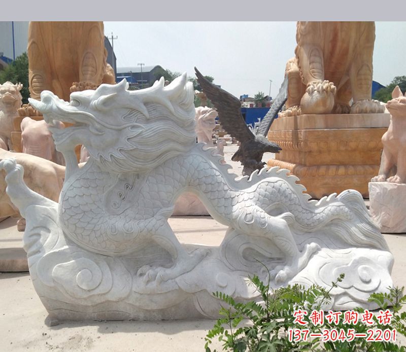 江西古代镇宅动物龙石雕