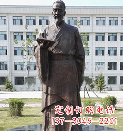 江西传承古代珍贵文化—祖冲之铜雕塑