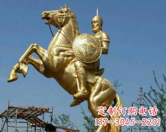 江西古罗马战士骑马铜雕——让你呈现最传统的骑士风采