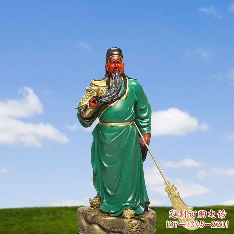 江西关公彩绘雕塑