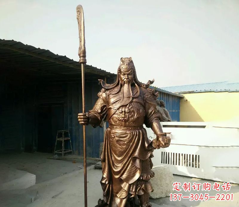 江西中领雕塑定制关公铜雕
