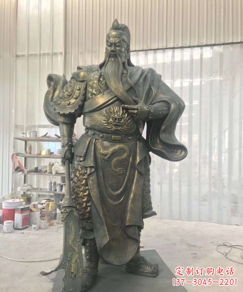 江西关公铜雕–传承古老的英雄气概