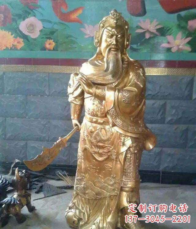 江西精美铜雕关公雕塑