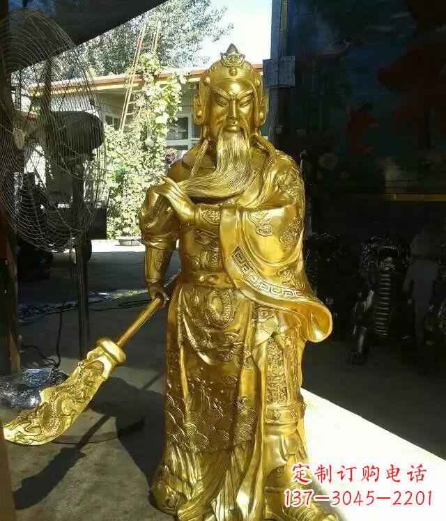 江西关公提刀武财神铜雕