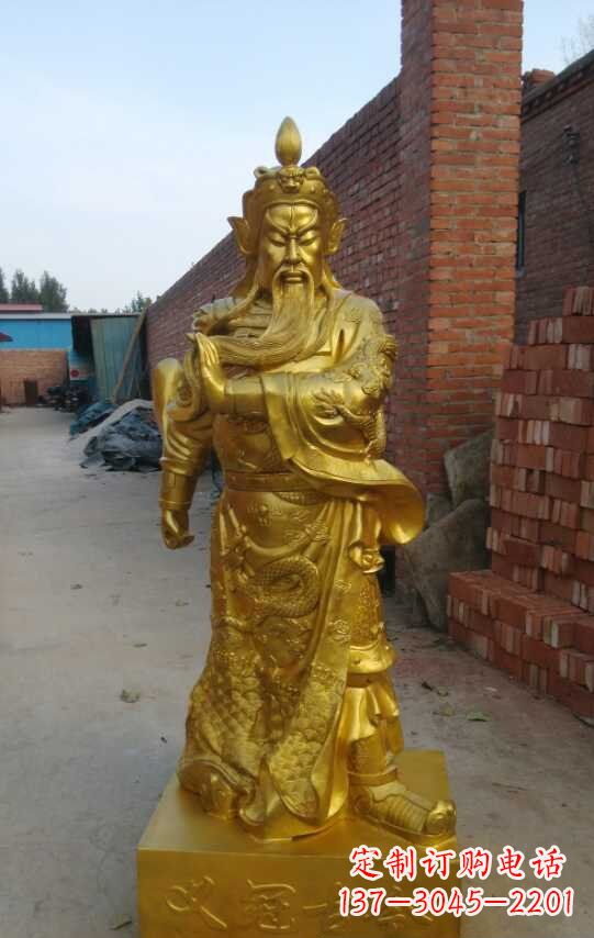 江西精美关公铜像雕塑