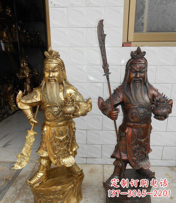 江西拥有历史韵味的关公武财神铜雕