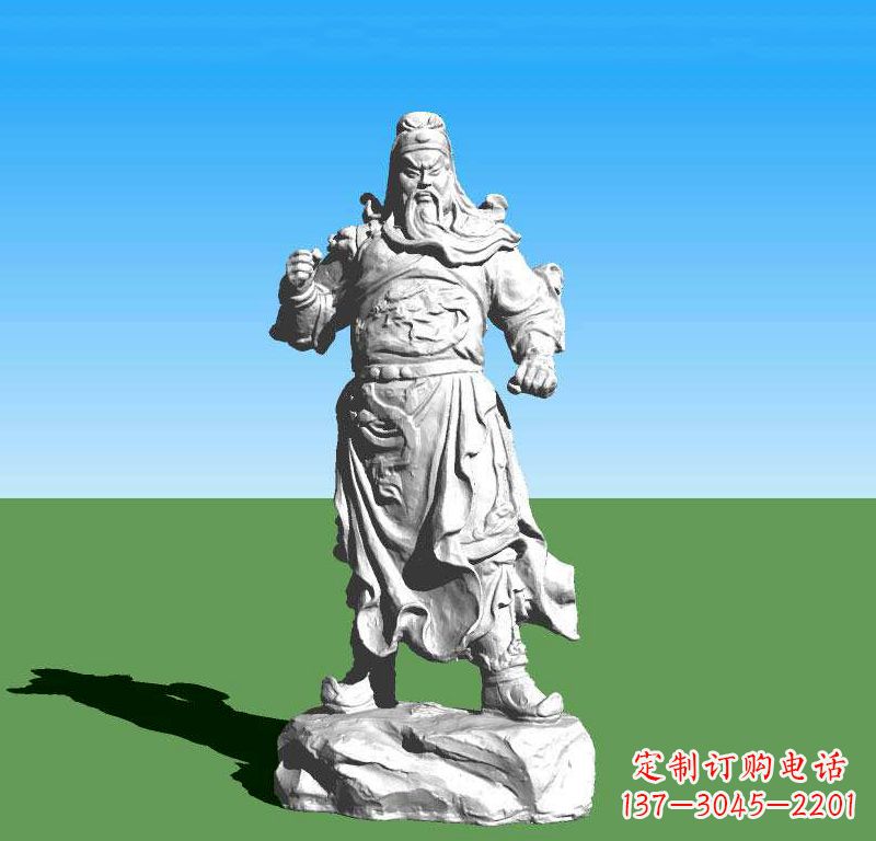 江西关云长关羽雕塑,让关羽永驻古代
