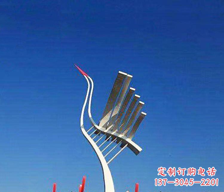 江西丹顶鹤景观雕塑,完美定制