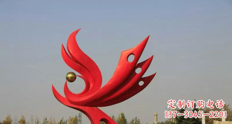 江西不锈钢手工凤凰雕塑