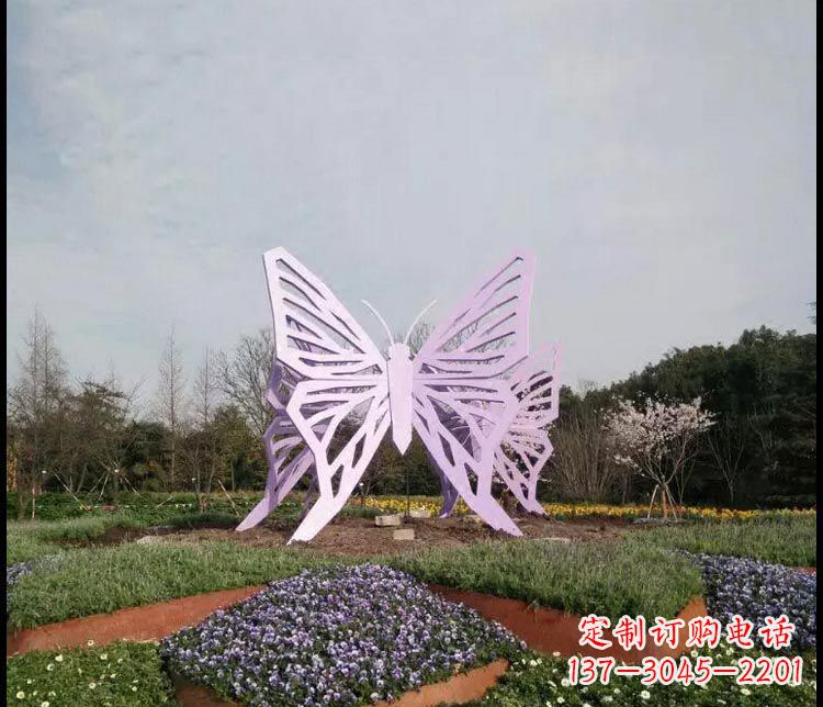 江西中领雕塑厂家精美不锈钢蝴蝶雕塑