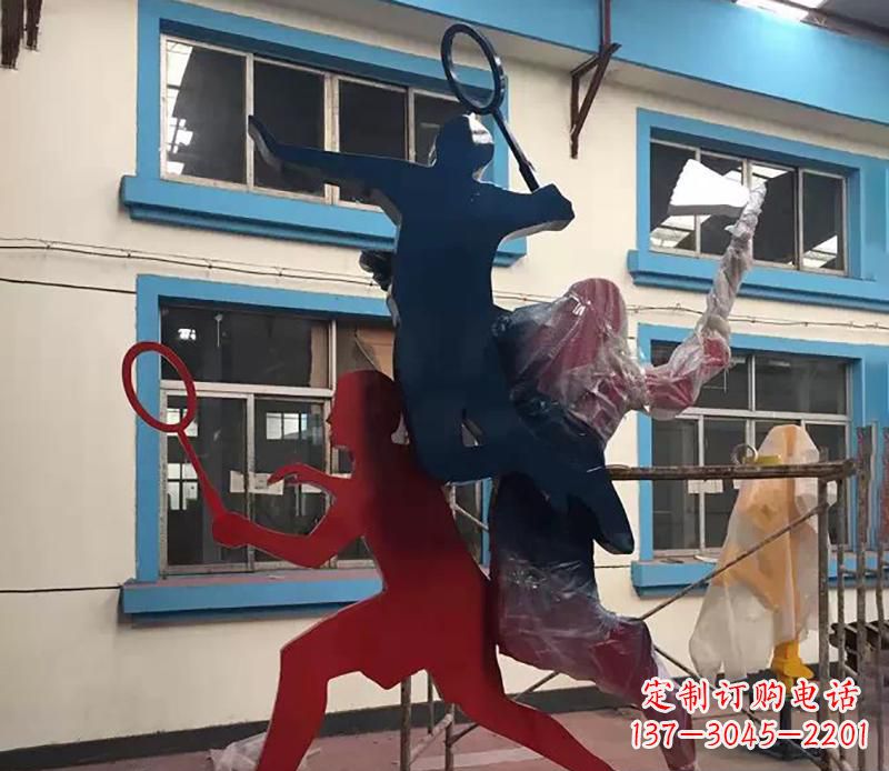 江西2英寸不锈钢羽毛球雕塑