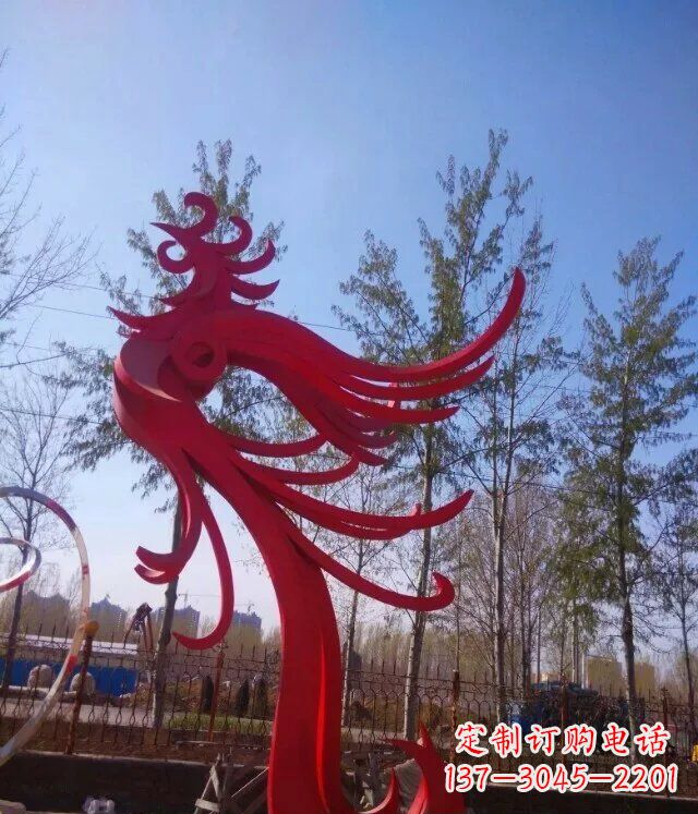 江西中领雕塑凤凰大型抽象雕塑