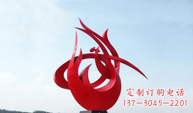 江西艺术引领,荣耀之羽——中国领雕塑制作不锈钢大型凤凰雕塑