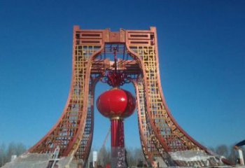 江西中领雕塑推出不锈钢大型灯笼雕塑