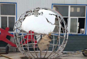 江西中领雕塑制作专业不锈钢地球仪景观雕塑