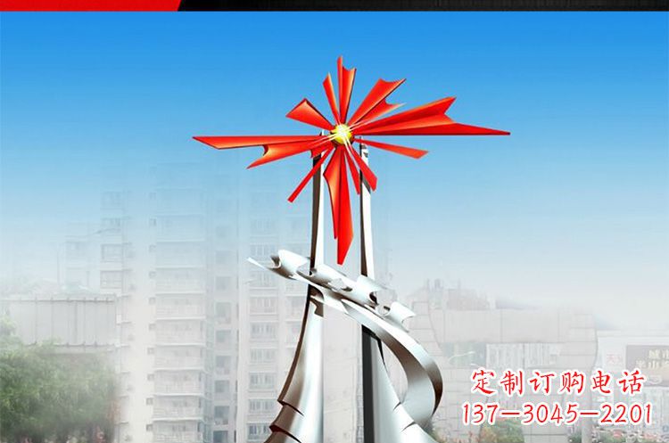 江西令人叹为观止的牡丹景观雕塑
