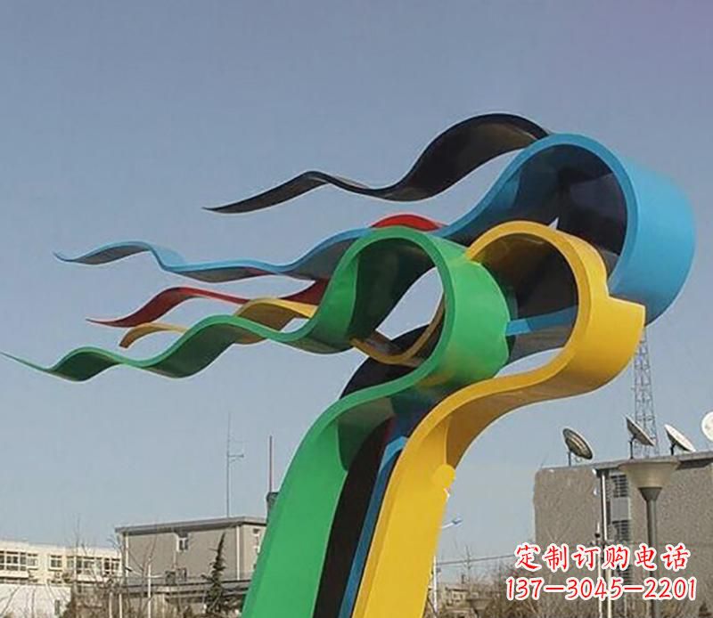 江西现代时尚飘带景观雕塑