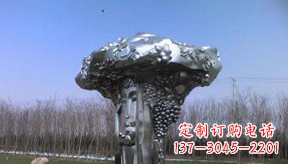 江西中领雕塑|不锈钢葡萄抽象雕塑