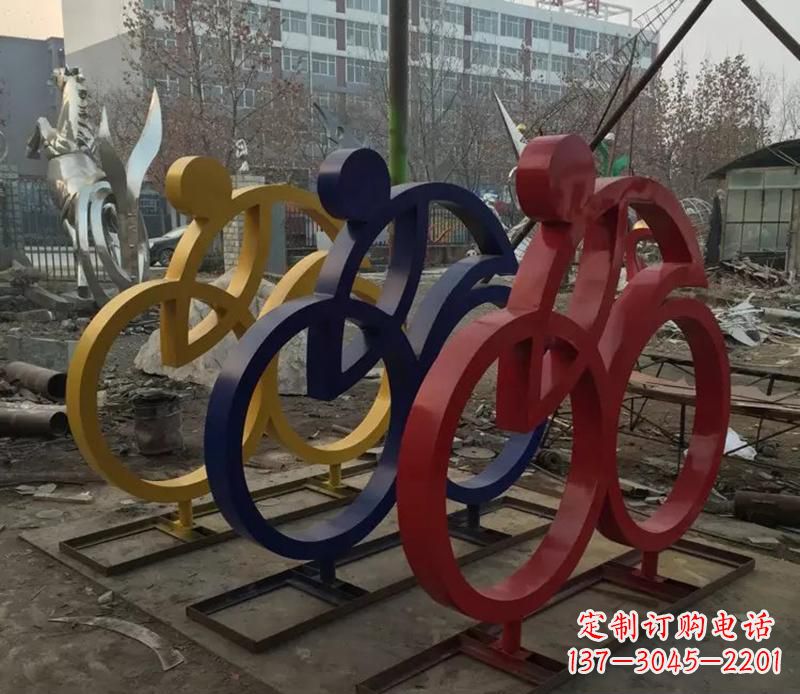 江西中领雕塑推出的自行车雕塑是一件别具一格的…
