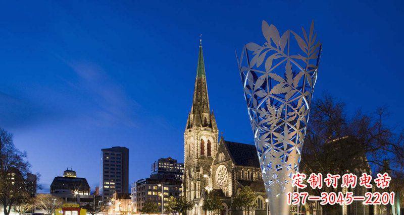 江西不锈钢树叶雕塑——给现代空间带来优雅古朴之美