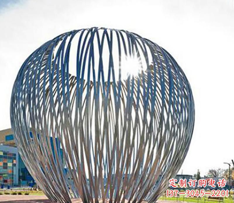 江西中领雕塑|铸就不锈钢树叶风雕塑