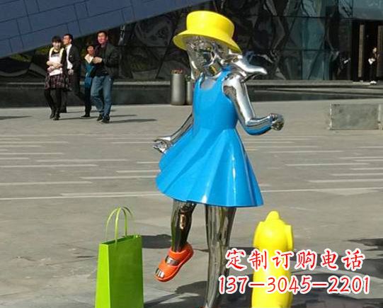 江西中领雕塑:极致的不锈钢小女孩雕塑