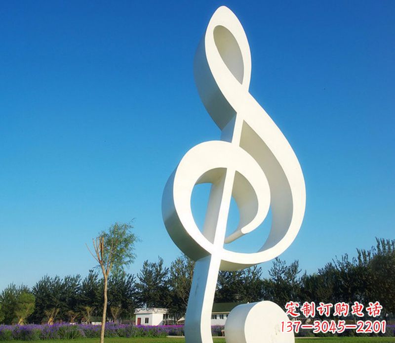 江西不锈钢音符雕塑,把音乐之美立起来