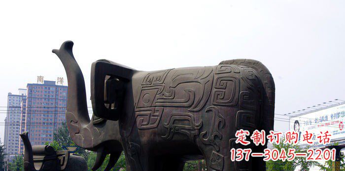 江西中领雕塑|大象铜雕塑