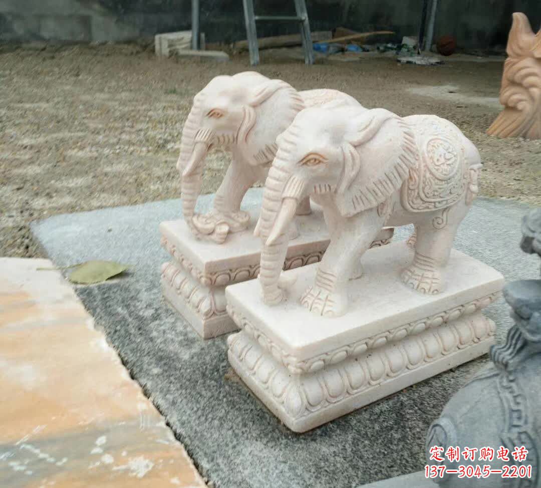 江西汇聚大象精神的石雕大象