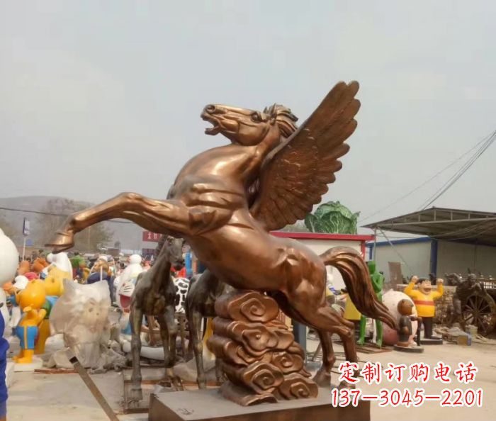 江西广场飞马铜雕,精美绝伦
