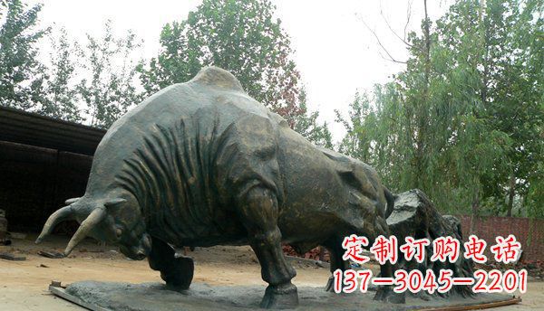 江西铜雕牛雕塑-领雕塑定制