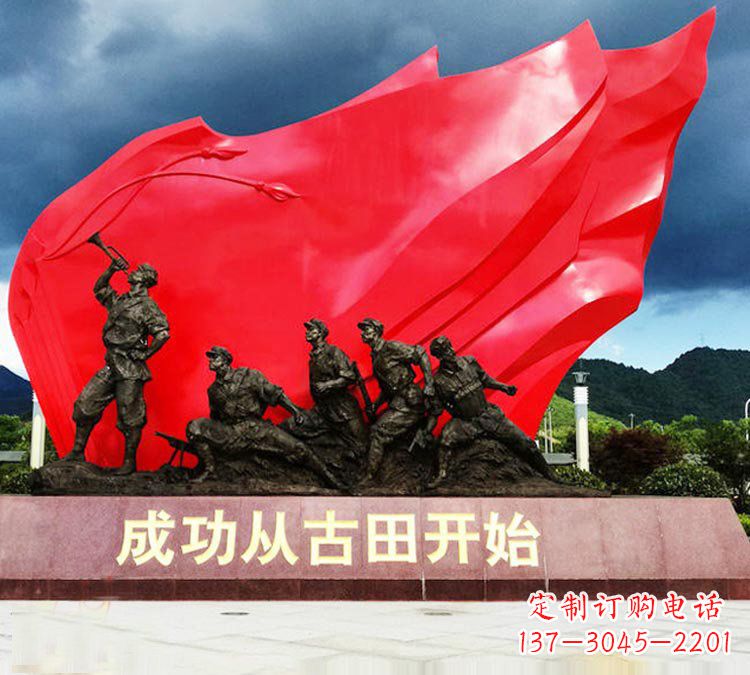 江西专业打造精美战士铜雕