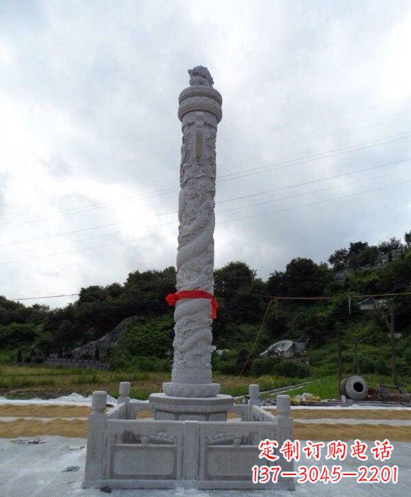 江西高质感汉白玉华表雕塑，让您的空间时尚更有品位