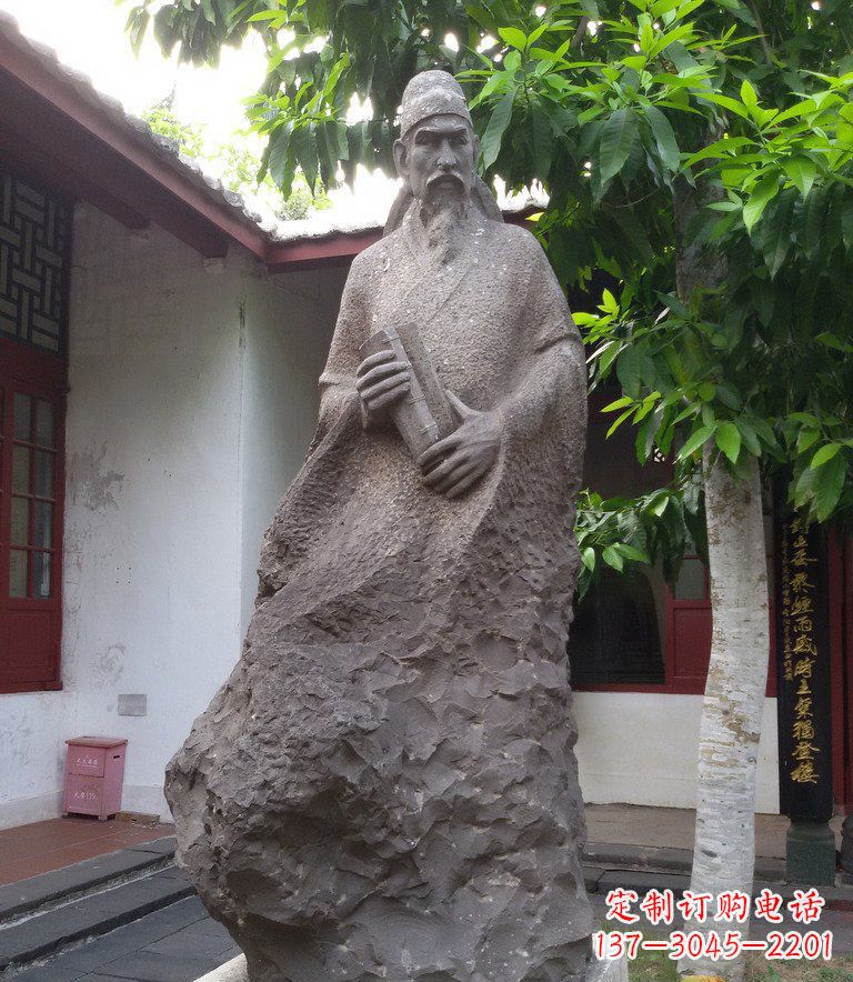 江西领先时代的名人铜雕
