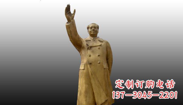 江西广场挥手毛主席伟人铜雕
