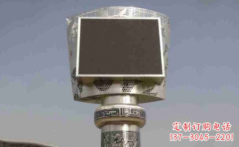 江西广场火炬不锈钢雕塑_2