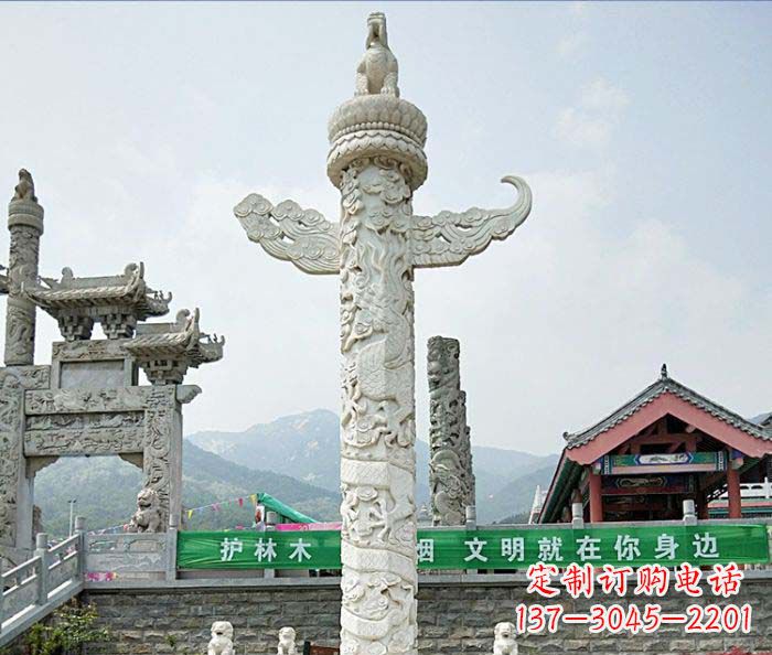 江西广场景观大理石华表石雕