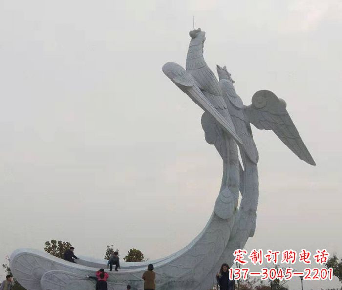 江西中领雕塑:凤凰石雕,精美瑰丽的艺术品