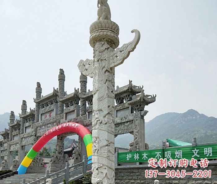 江西中领雕塑汉白玉华表石雕--专业的定制雕塑制作服务