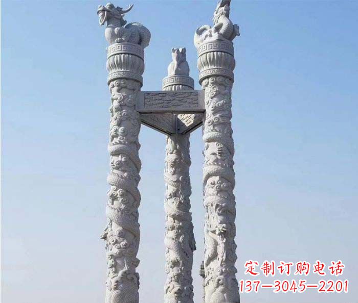江西中领雕塑推出的高端盘龙柱石雕,是一种精美…