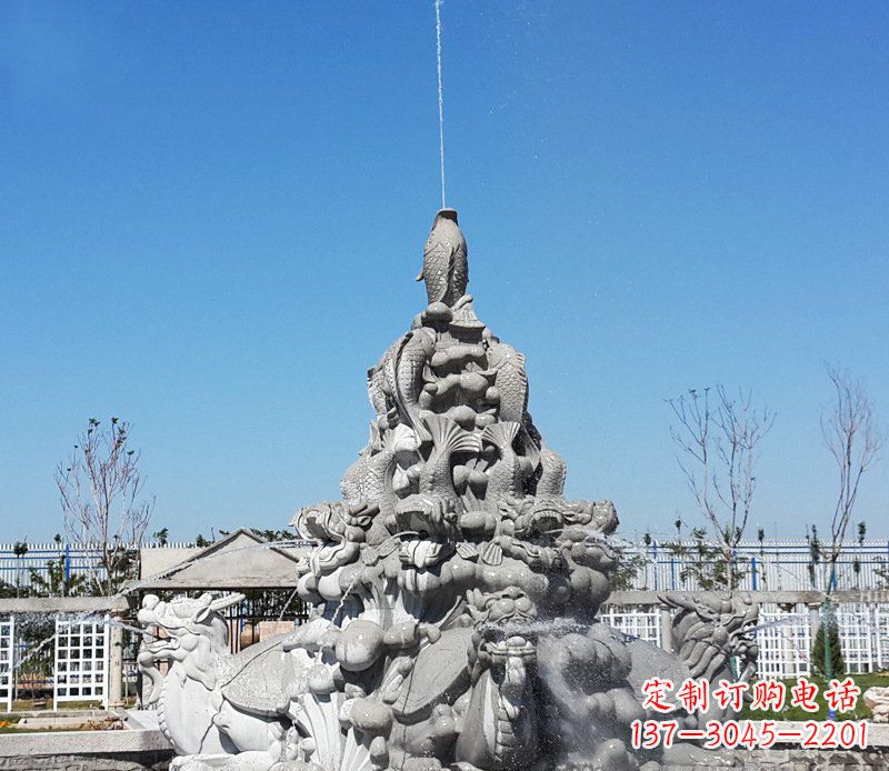 江西广场龙龟喷泉石雕