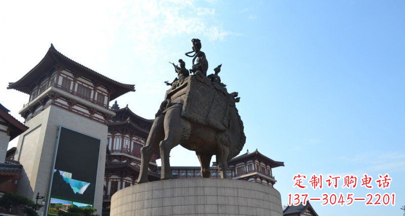 江西古典经典,丝绸柔情骆驼雕塑